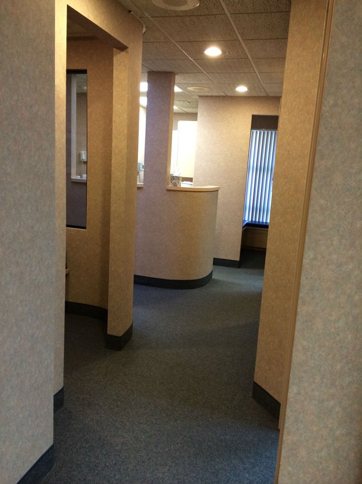 Holbrook office hallway - Suffolk Oral Surgery Associates