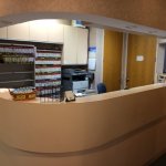 Holbrook office reception desk - Suffolk Oral Surgery Associates